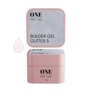 Гель для нарощення ONE GEL GLITTER 3, 15 ml