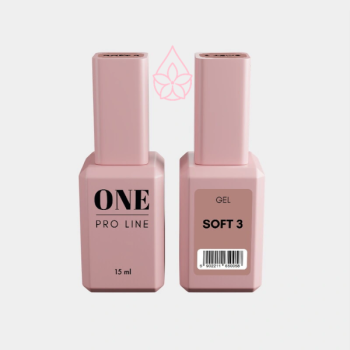 Гель для нарощення ONE GEL SOFT 3, 15 ml