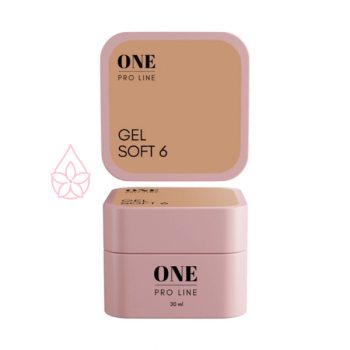 Гель для нарощення ONE GEL SOFT 6, 30 ml