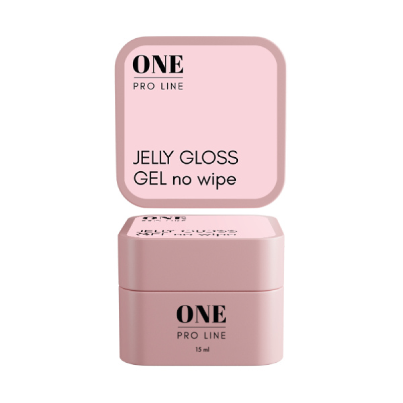 Гель желе без липкого шару ONE GEL JELLY GLOSS NO WIPE, 15 ml