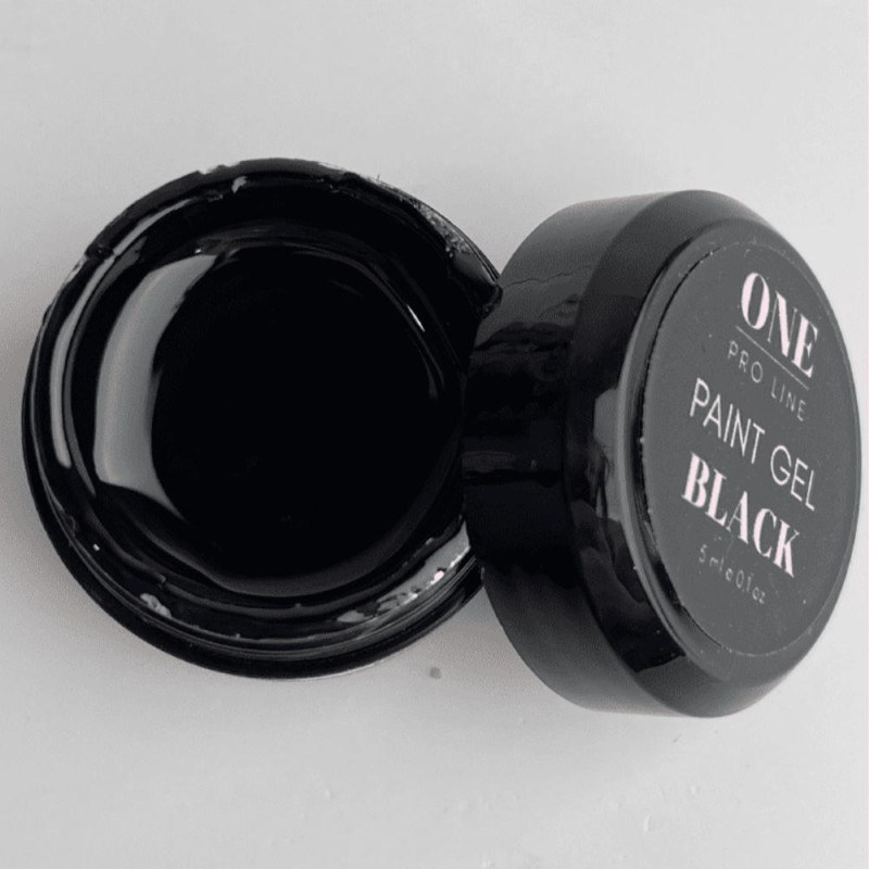 Гель-фарба ONE PAINT GEL BLACK, 5ml