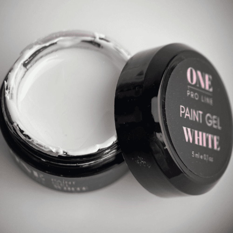 Гель-фарба ONE PAINT GEL WHITE, 5ml