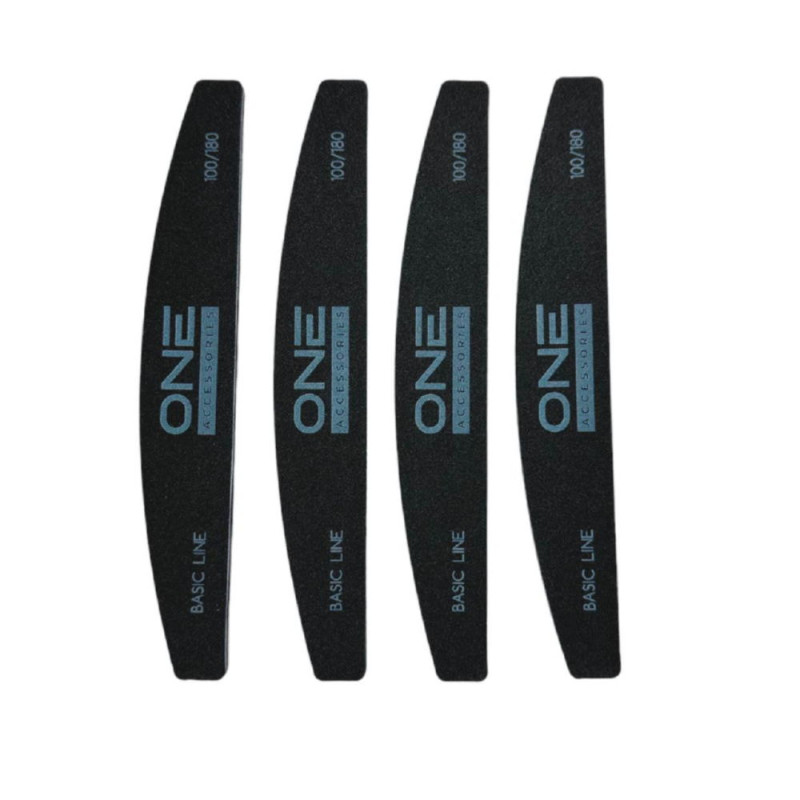 Пилочки для нігтів NAIL FILE "BASIC LINE" 100/180 (4 шт)