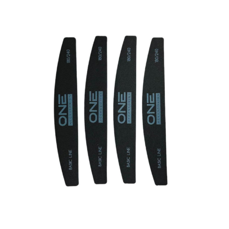Пилочки для нігтів NAIL FILE "BASIC LINE" 180/240 (4шт)