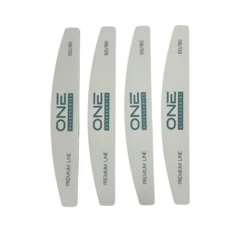 Пилочки для нігтів NAIL FILE "PREMIUM LINE" 100/180 (4шт)
