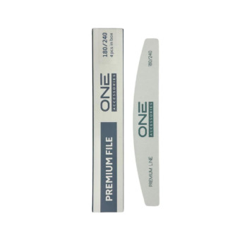 Пилочки для нігтів NAIL FILE "PREMIUM LINE" 180/240 (4шт)