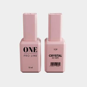 Топ без липкого шару ONE TOP CRYSTAL NO WIPE, 15ml