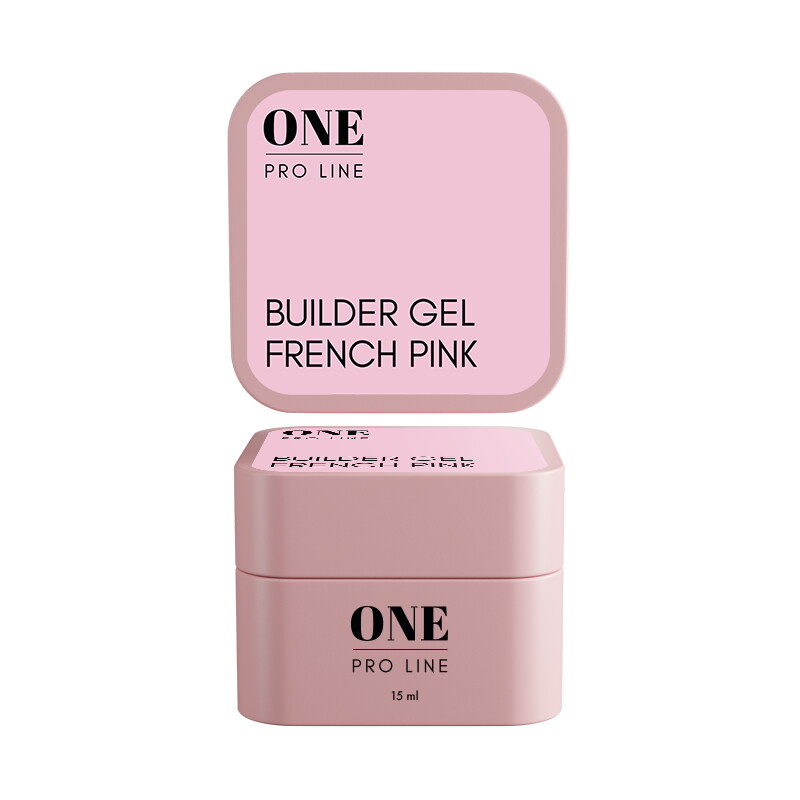 Гель для нарощення ONE GEL FRENCH PINK, 15 ml