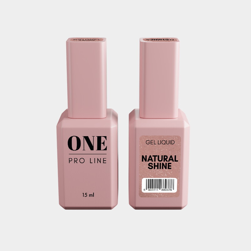 Гель ONE GEL LIQUID NATURAL SHINE, 15 ml