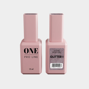 Рідкий полігель ONE LIQUID POLYGEL GLITTER 1