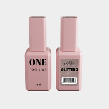 Рідкий полігель ONE LIQUID POLYGEL GLITTER 3