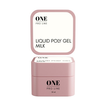 Рідкий полігель ONE LIQUID GEL MILK, 30 ml   